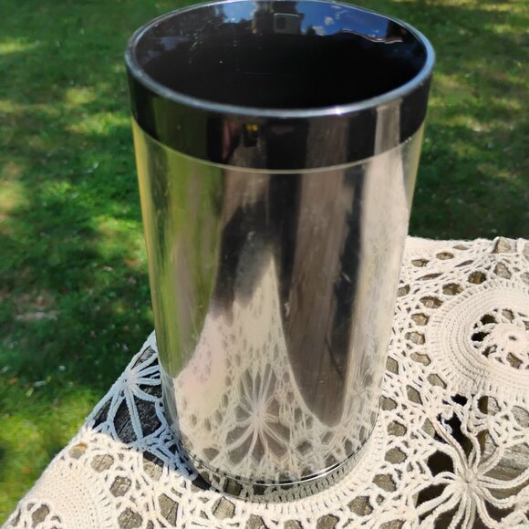 Michelob advertising Thermo-Serv black thermal plastic stein shaped mug Made USA - Picture 5 of 10